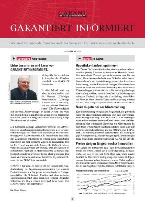 Aktuelle Themen » Artikel der GARANTiert informiert