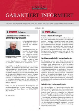 Aktuelle Themen » Artikel der GARANTiert informiert