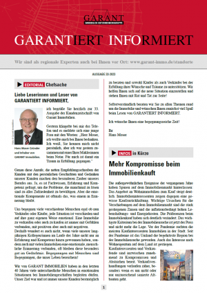 Aktuelle Themen » Artikel der GARANTiert informiert