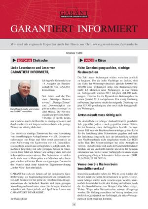 Aktuelle Themen » Artikel der GARANTiert informiert