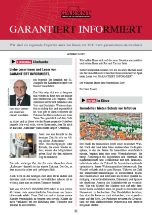 Aktuelle Themen » Artikel der GARANTiert informiert
