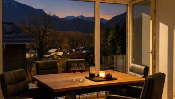 Zwischen Bergen und Himmel, exklusive Panorama-Wohnung mit privatem Liftzugang