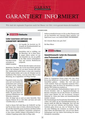 Aktuelle Themen » Artikel der GARANTiert informiert