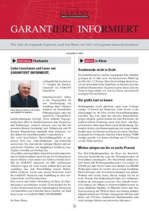 Aktuelle Themen » Artikel der GARANTiert informiert