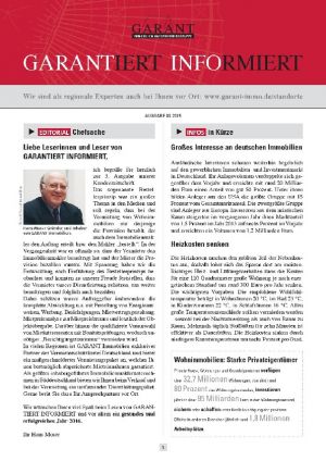 Aktuelle Themen » Artikel der GARANTiert informiert