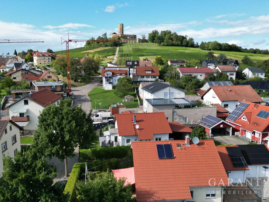 Blick auf Burg Steinsberg