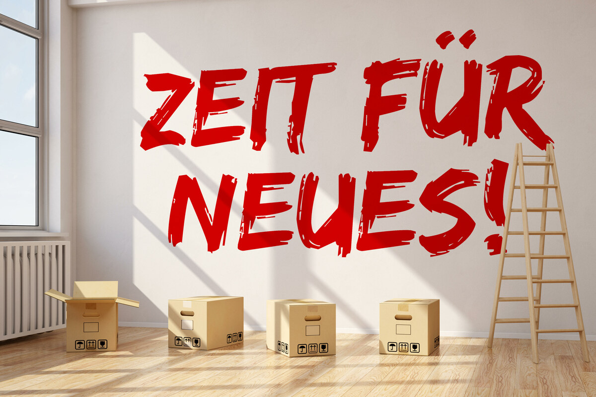 Zeit für Neues ! - Schrift