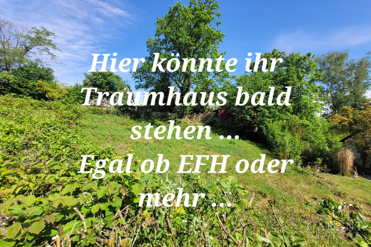 Blick zum Grundstück