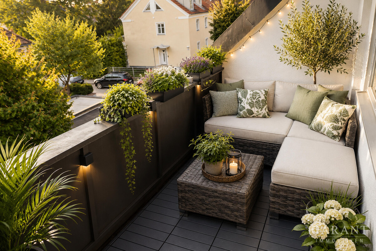 Sonnige Dachterrasse