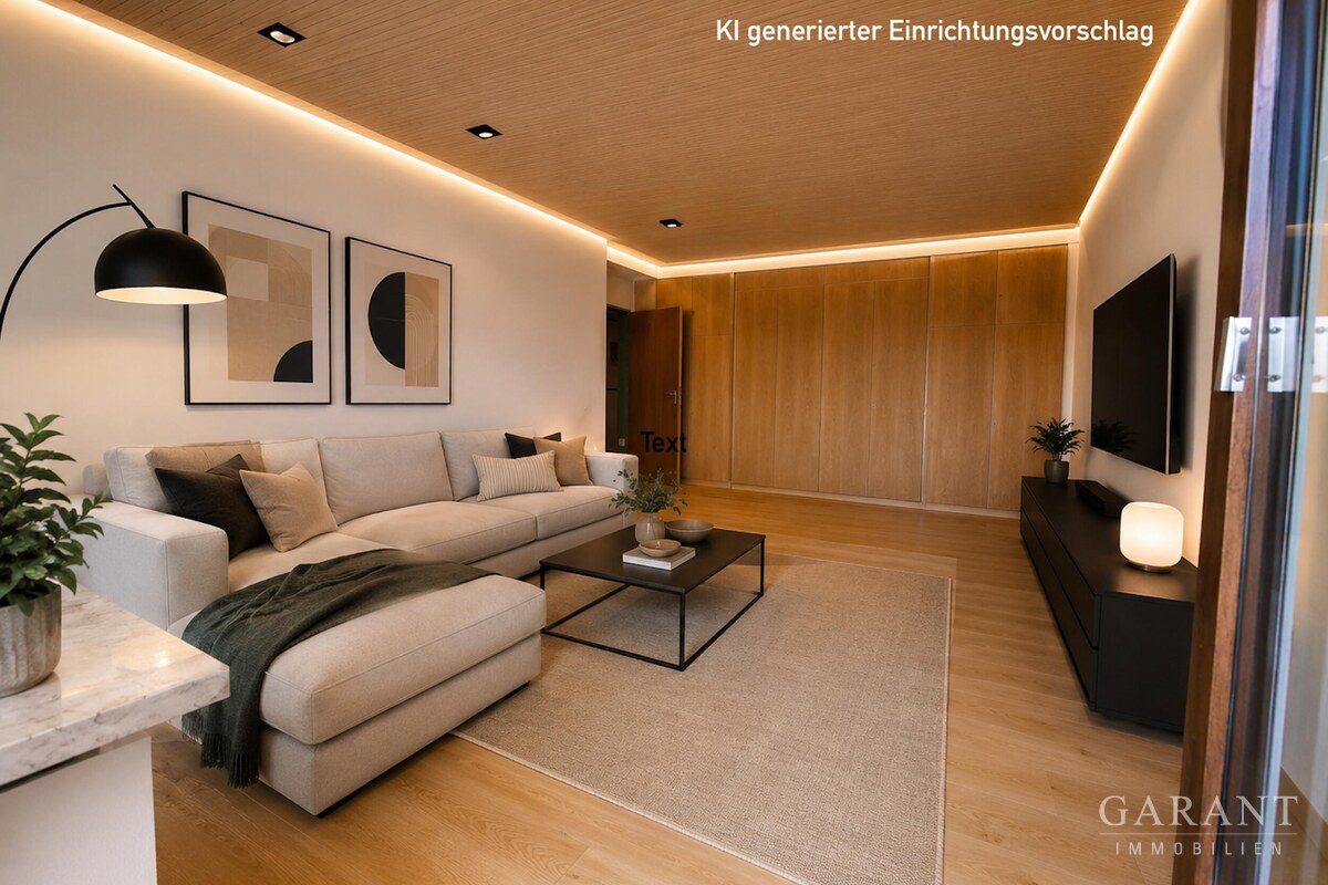 Wohnzimmer, KI generiert