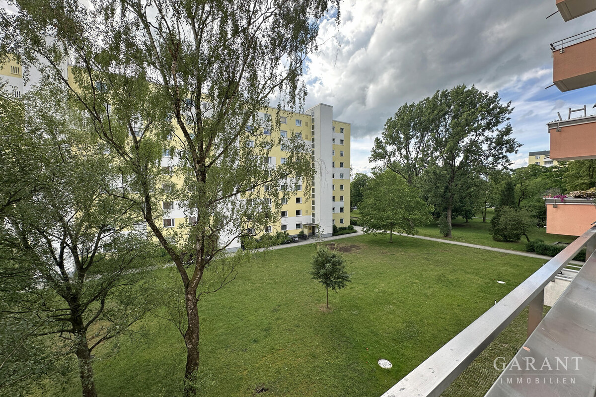 Blick vom Balkon