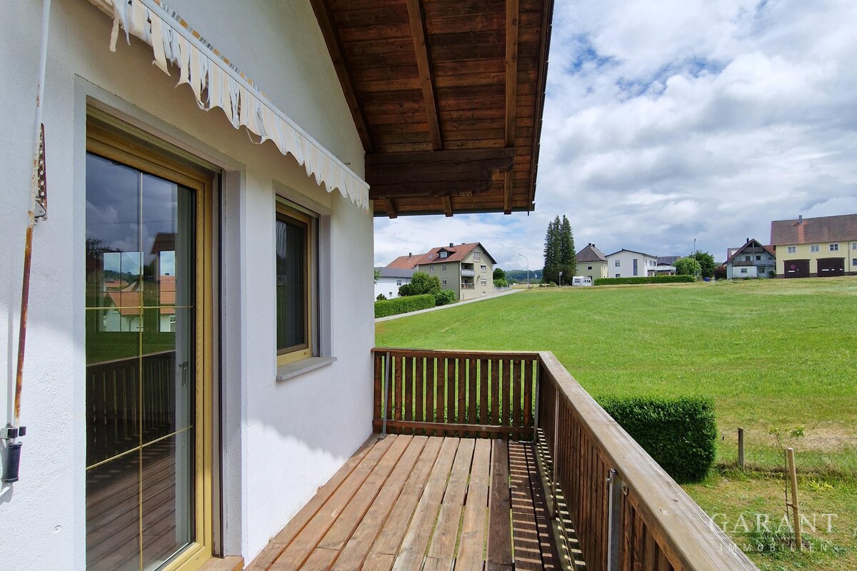 Balkon ins Grüne