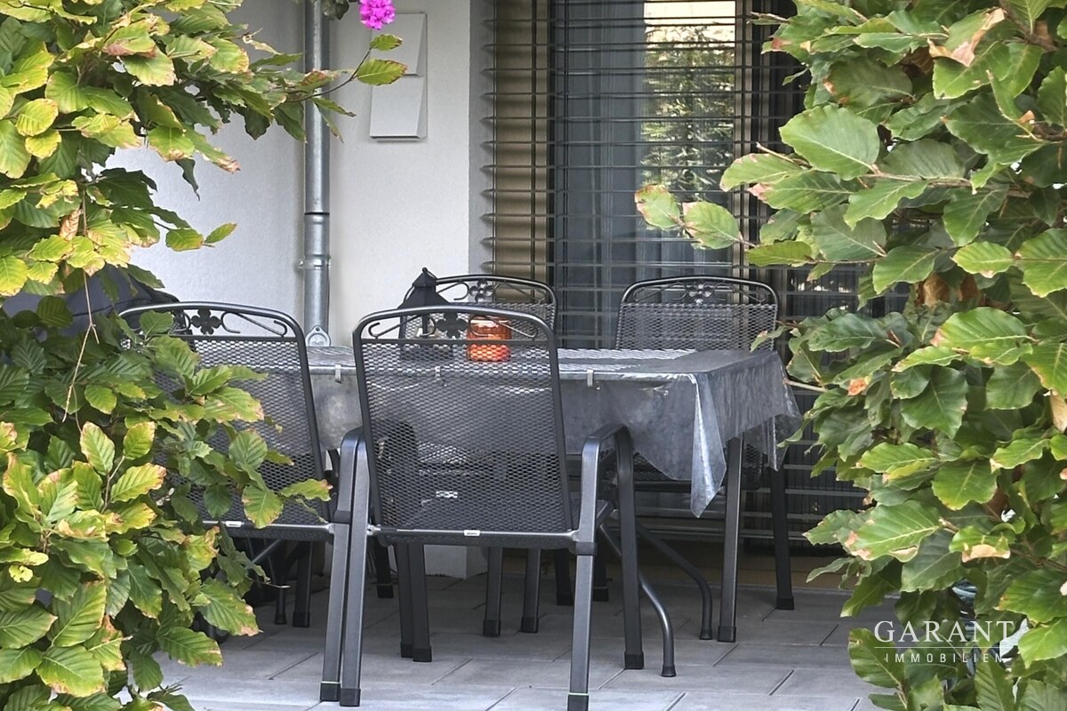 Blick auf die Terrasse